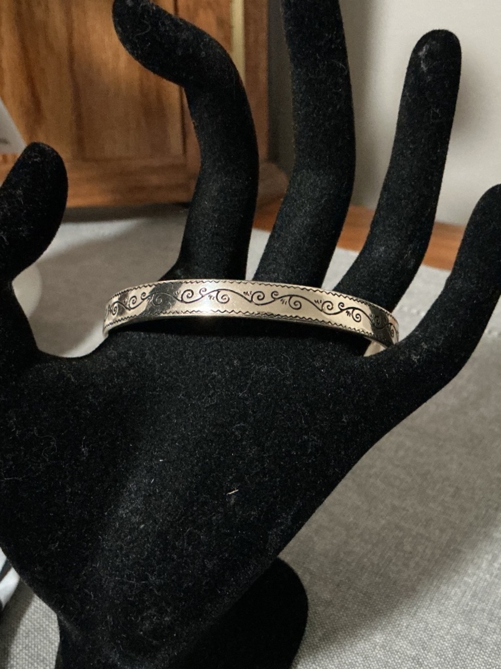 Brighton Canal Etched Scroll Bangle Bracelet